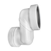 Патрубок каналізаційний McAlpine ексцентричний зсув 180 мм з фланцевою прокладкою поліпропілен WCLO-18