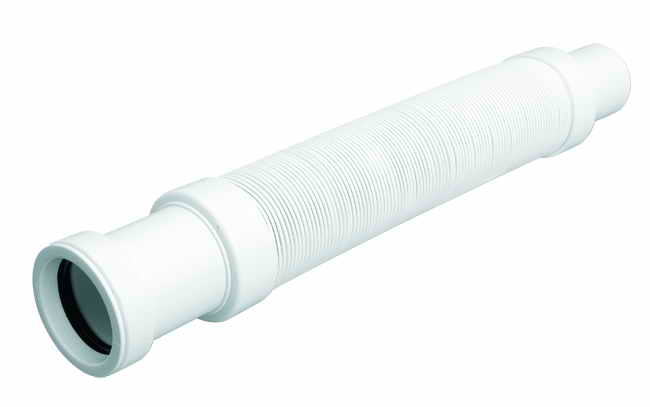 Труба розтяжна для раковини McAlpine 50х50 1 м поліпропілен білий FLX501MP-S