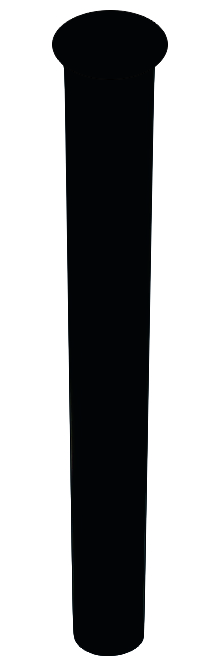 Труба для сифона для раковины McAlpine 300 мм 1¼х32 латунь черный матовый RS4-MB