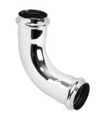 Коліно для раковини McAlpine 90° 32х32 мм латунь хром RS13