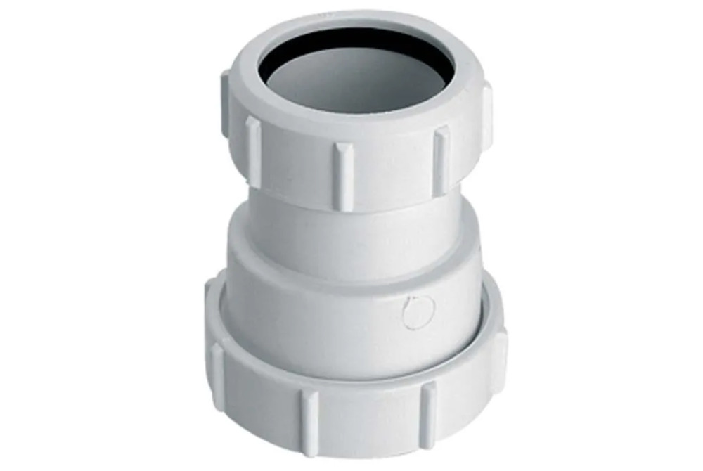 Муфта редукционная McAlpine d40xd50 мм полипропилен белый 4050H-WH