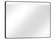 Зеркало для ванной Hansgrohe Xarita Lite Q 100х70 см с горизонтальной LED-подсветкой черный матовый 54959670