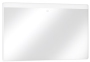 Дзеркало для ванної Hansgrohe Xarita Lite Q 120х70 см з горизонтальним LED-підсвічуванням білий матовий 54960700