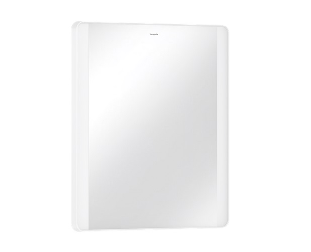 Дзеркало для ванної Hansgrohe Xarita Lite Q 60х70 см з боковим LED-підсвічуванням білий матовий 54962700