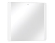 Зеркало для ванной Hansgrohe Xarita Lite Q 80х70 см с боковой LED-подсветкой белый матовый 54963700