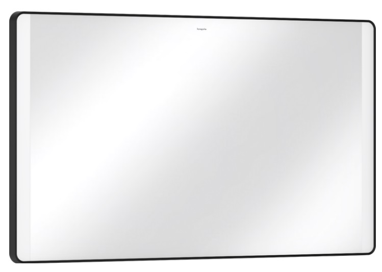 Зеркало для ванной Hansgrohe Xarita Lite Q 120х70 см с боковой LED-подсветкой черный матовый 54965670