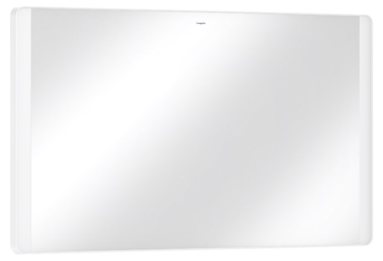 Дзеркало для ванної Hansgrohe Xarita Lite Q 120х70 см з боковим LED-підсвічуванням білий матовий 54965700