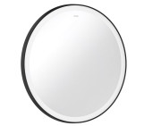 Зеркало для ванной Hansgrohe Xarita Lite S ⌀70 см с круговой LED-подсветкой черный матовый 54966670