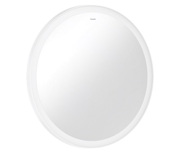 Зеркало для ванной Hansgrohe Xarita Lite S ⌀70 см с круговой LED-подсветкой белый матовый 54966700