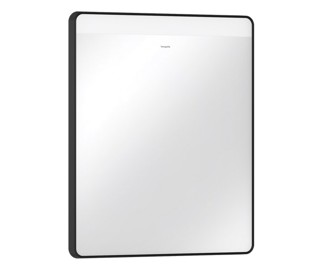 Дзеркало Hansgrohe Xarita Lite Q 60х70 см з горизонтальним LED-підсвічуванням та ІЧ-датчиком чорний матовий 54970670