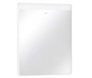 Зеркало Hansgrohe Xarita Lite Q 60х70 см с горизонтальной LED-подсветкой и ИК-датчиком белый матовый 54970700