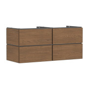 Тумба под раковину подвесная Hansgrohe Xilesa E 137,5х55 см ДСП дуб кашемир 54306550