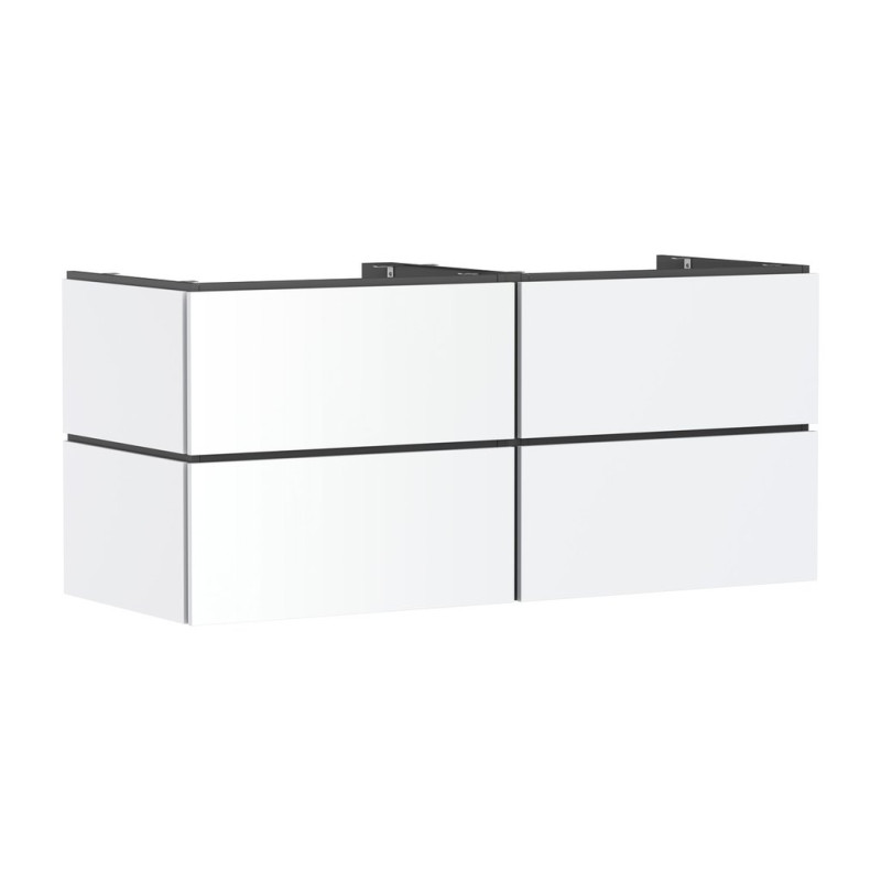 Тумба под раковину подвесная Hansgrohe Xilesa E 137,5х55 см МДФ матовый белый 54306700