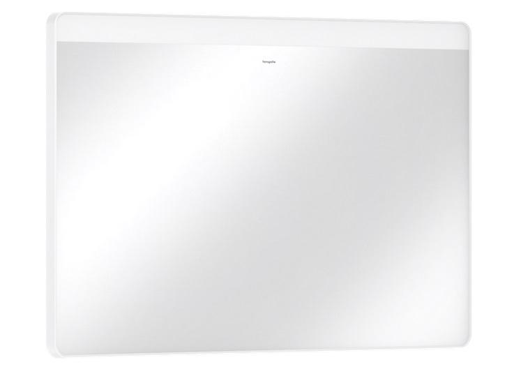 Дзеркало Hansgrohe Xarita Lite Q 100х70 см з горизонтальним LED-підсвічуванням та ІЧ-датчиком білий матовий 54972700
