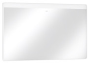 Зеркало Hansgrohe Xarita Lite Q 120х70 см с горизонтальной LED-подсветкой и ИК-датчиком белый матовый 54973700