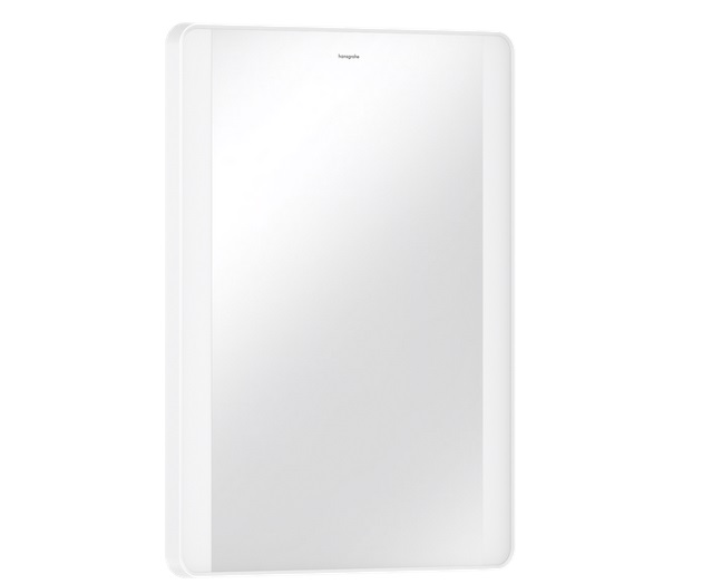 Зеркало Hansgrohe Xarita Lite Q 50х70 см с боковой LED-подсветкой и ИК-датчиком белый матовый 54974700