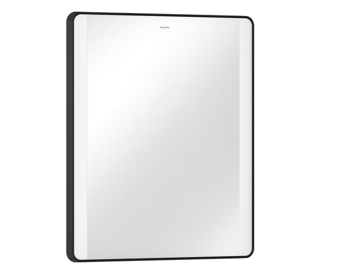 Зеркало Hansgrohe Xarita Lite Q 60х70 см с боковой LED-подсветкой и ИК-датчиком черный матовый 54975670