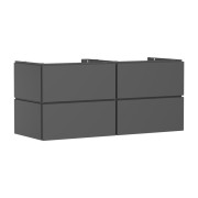 Тумба під раковину підвісна Hansgrohe Xilesa E 137,5х55 см МДФ сланцево-сірий матовий 54306760