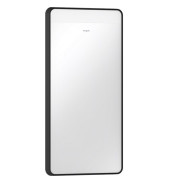 Зеркало для ванной Hansgrohe Xarita Lite Q 36х70 см с горизонтальной LED-подсветкой черный матовый 54955670