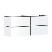 Тумба під раковину підвісна Hansgrohe Xilesa E 137,5х55 см МДФ матовий білий 54305700