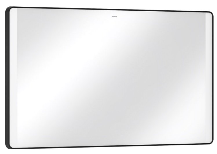 Дзеркало для ванної Hansgrohe Xarita Lite Q 120х70 см з боковим LED-підсвічуванням чорний матовий 54965670