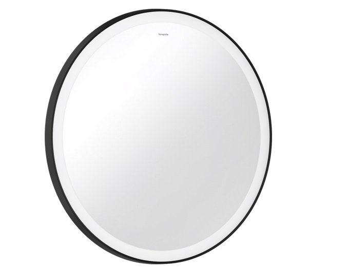 Дзеркало для ванної Hansgrohe Xarita Lite S ⌀70 см з круговим LED-підсвічуванням чорний матовий 54966670