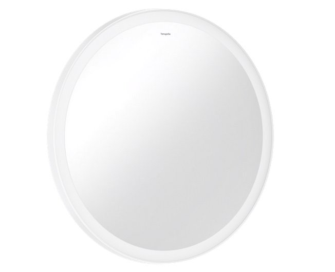 Дзеркало для ванної Hansgrohe Xarita Lite S ⌀70 см з круговим LED-підсвічуванням білий матовий 54966700