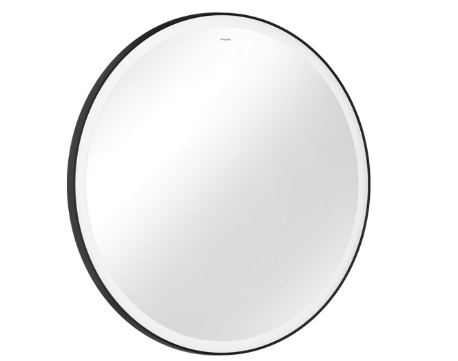 Зеркало для ванной Hansgrohe Xarita Lite S ⌀90 см с круговой LED-подсветкой черный матовый 54967670