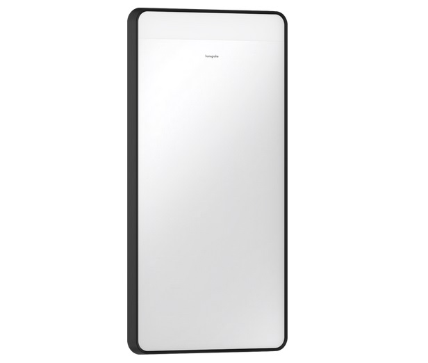 Зеркало Hansgrohe Xarita Lite Q 36х70 см с горизонтальной LED-подсветкой и ИК-датчиком черный матовый 54968670
