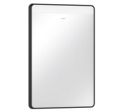 Зеркало Hansgrohe Xarita Lite Q 50х70 см с горизонтальной LED-подсветкой и ИК-датчиком черный матовый 54969670