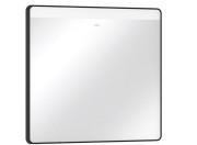 Зеркало Hansgrohe Xarita Lite Q 80х70 см с горизонтальной LED-подсветкой и ИК-датчиком черный матовый 54971670