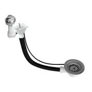 Слив-автомат для кухонной мойки McAlpine с горизонтальным переливом хром PUFS113DR-CP