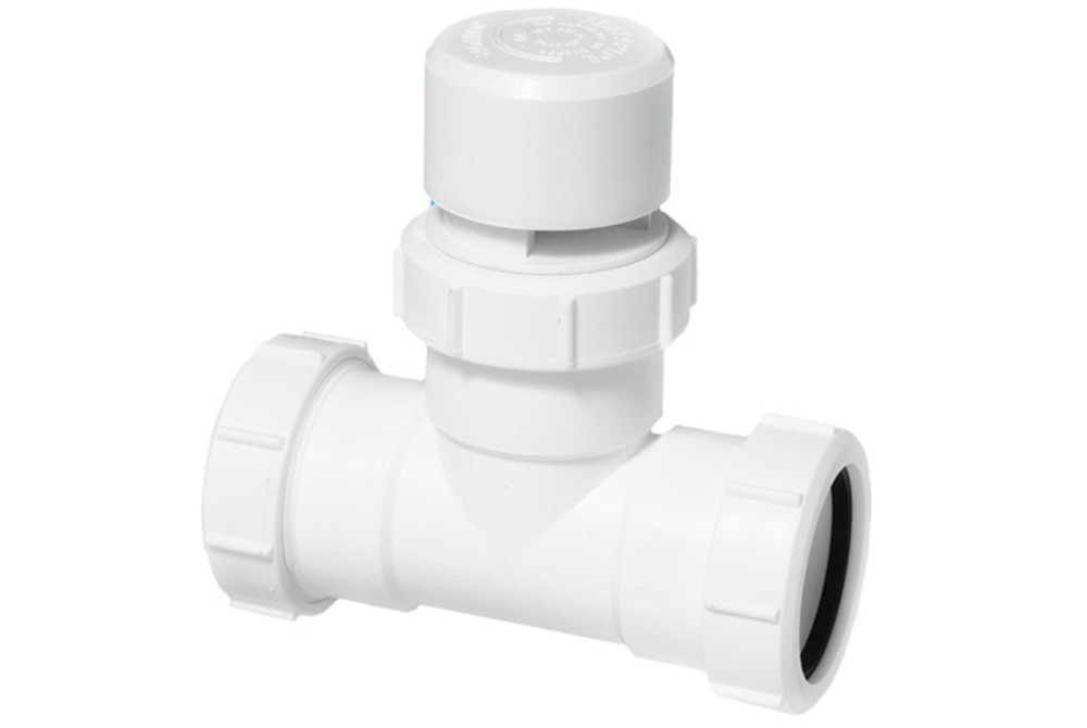 Аераційний клапан каналізаційний McAlpine трійник 32 мм поліпропілен VP32T