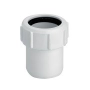 Редукция McAlpine с одной резьбой 40х32 мм полипропилен белый 4032J-WH