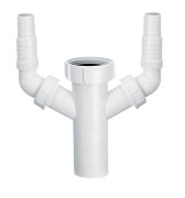 Подключение к стиральной и посудомоечной машине McAlpine 1½ х 40 мм полипропилен белый HC14