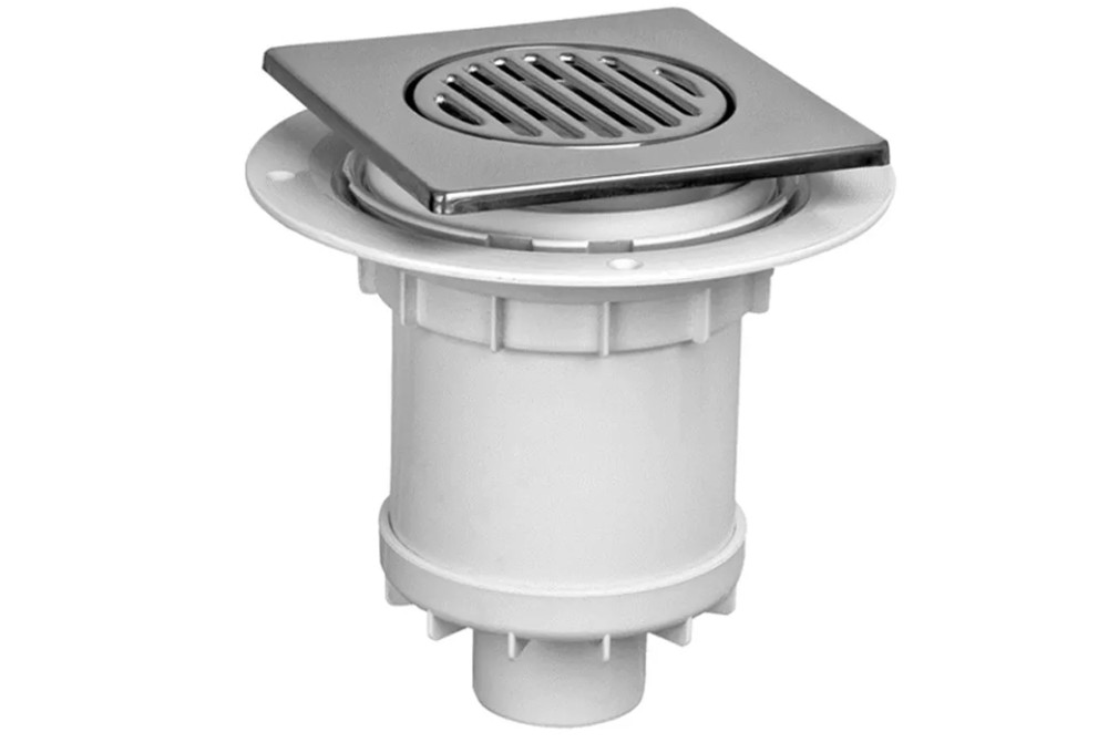 Сливной трап для душа McAlpine 50 мм с решеткой нержавеющая сталь TSG-2TB