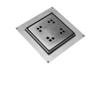 Зливний трап для душу McAlpine з решіткою Macintosh 150х150 мм нержавіюча сталь CD150-90-BMAC