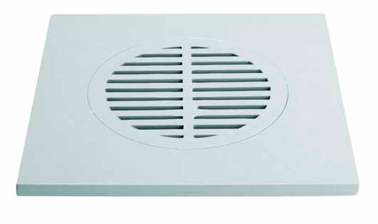 Решетка для душевого трапа McAlpine 150х150 мм пластик белый HC29