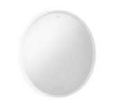 Зеркало Hansgrohe Xarita S ⌀70 см с LED-подсветкой и датчиком прикосновения белый матовый 54982700