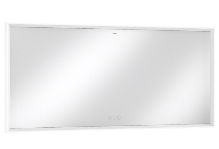Зеркало Hansgrohe Xarita E 160,6х70,6 см с LED-подсветкой и датчиком прикосновения белый матовый 54983700