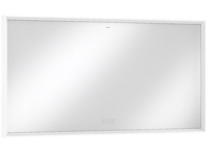 Зеркало Hansgrohe Xarita E 140,6х70,6 см с LED-подсветкой и датчиком прикосновения белый матовый 54984700