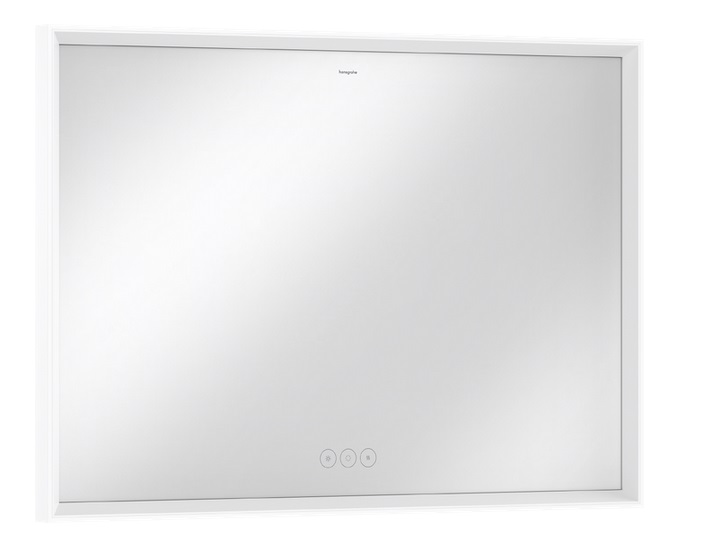 Зеркало Hansgrohe Xarita E 100,6х70,6 см с LED-подсветкой и датчиком прикосновения белый матовый 54986700