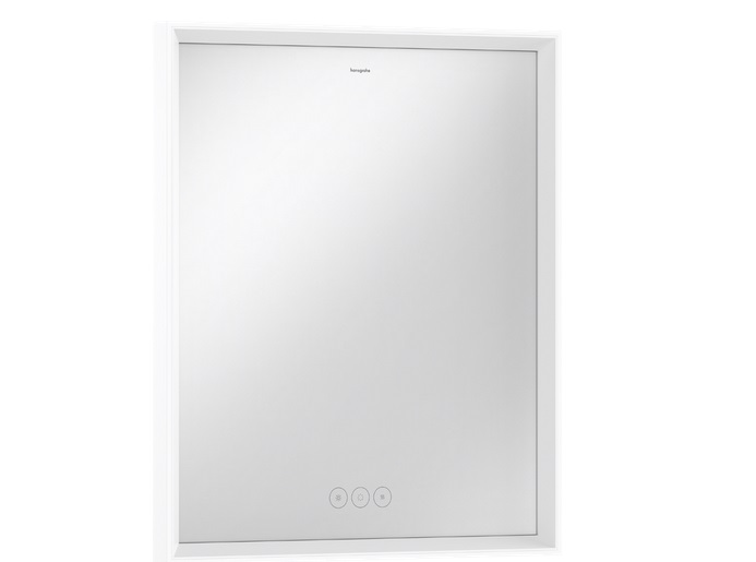 Дзеркало Hansgrohe Xarita E 60,6х70,6 см з LED-підсвічуванням та датчиком дотику білий матовий 54988700