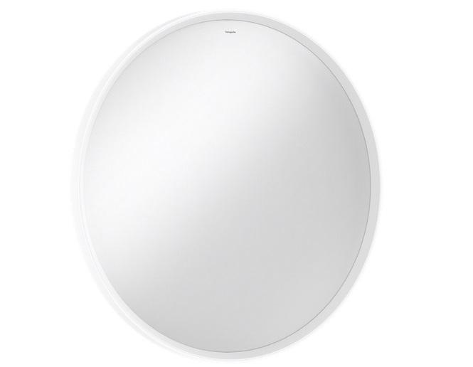 Дзеркало Hansgrohe Xarita S ⌀90 см з LED-підсвічуванням та ІЧ-датчиком білий матовий 54990700