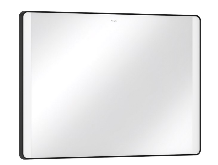 Зеркало Hansgrohe Xarita Lite Q 100х70 см с боковой LED-подсветкой и ИК-датчиком черный матовый 54977670