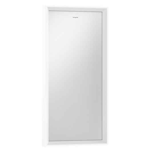 Зеркало Hansgrohe Xarita E 36,6х70,6 см с LED-подсветкой и ИК-датчиком белый матовый 54999700