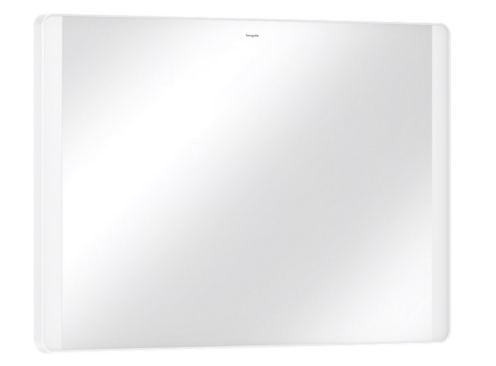 Зеркало Hansgrohe Xarita Lite Q 100х70 см с боковой LED-подсветкой и ИК-датчиком белый матовый 54977700