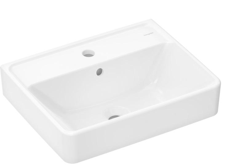 Раковина для ванной Hansgrohe Xanuia Q 50х39 см с отверстием и переливом керамика белый 60131450