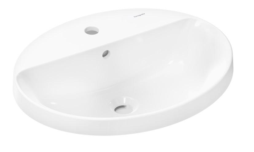 Раковина для ванної Hansgrohe Xuniva D 55х45 см білий кераміка 60160450