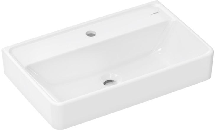 Раковина для ванной Hansgrohe Xanuia Q Compact 60х37 см с отверстием керамика белый 60215450